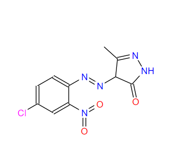 4-[(4-氯-2-硝基苯基)偶氮]-2,4-二氢-5-甲基-3H-吡唑-3-酮,4-[(4-chloro-2-nitrophenyl)diazenyl]-3-methyl-1,4-dihydropyrazol-5-one