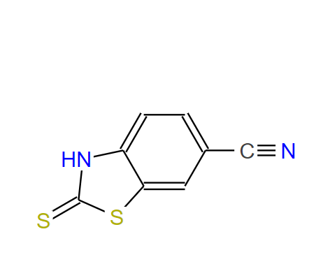 2-巰基苯并噻唑-6-甲腈,6-Benzothiazolecarbonitrile,2,3-dihydro-2-thioxo-(9CI)