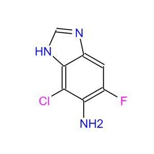 4-氯-5-氨基-6-氟苯并咪唑