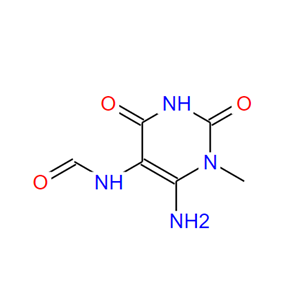 N-(6-氨基-1,2,3,4-四氢-1-甲基-2,4-二氧代-5-嘧啶基)甲酰胺