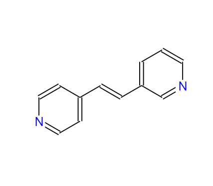 (E)-3-[2-(4-吡啶基)乙烯基]吡啶,(E)-3-[2-(4-Pyridyl)Vinyl]Pyridine