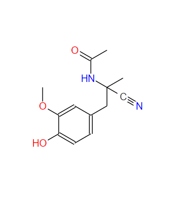 (-)-N-(alpha-氰基-4-羟基-3-甲氧基-alpha-甲基苯乙基)乙酰胺,(-)-N-(alpha-cyano-4-hydroxy-3-methoxy-alpha-methylphenethyl)acetamide