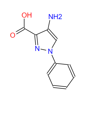 4-氨基-1-苯基-1H-吡唑-3-甲酸,1H-Pyrazole-3-carboxylicacid,4-amino-1-phenyl-(9CI)