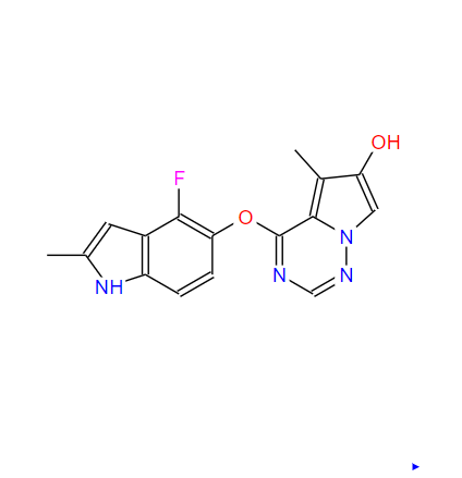 4-(4-氟-2-甲基-1H-吲哚-5-氧基)-5-甲基吡咯并[2,1-F][1,2,4]三嗪-6-醇,4-[(4-Fluoro-2-methyl-1H-indol-5-yl)oxy]-5-methylpyrrolo[2,1-f][1,2,4]triazin-6-o