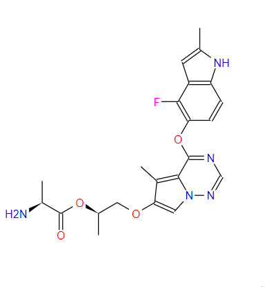 1-[[4-[(4-氟-2-甲基-1H-吲哚-5-基)氧基]-5-甲基吡咯并[2,1-F][1,2,4]三嗪-6-基]氧基]-2-丙醇 L-丙氨酸酯,Brivanib alaninate