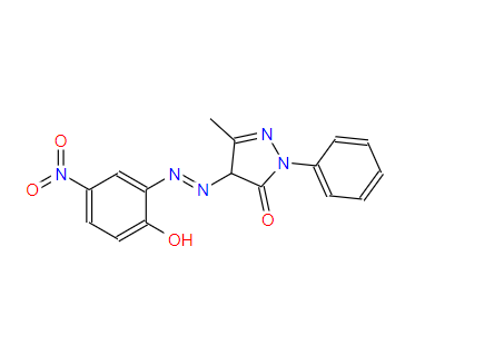 2,4-二氢-4-[(2-羟基-5-硝基苯基)偶氮]-5-甲基-2-苯基-3H-吡唑-3-酮,2,4-dihydro-4-[(2-hydroxy-5-nitrophenyl)azo]-5-methyl-2-phenyl-3H-pyrazol-3-one