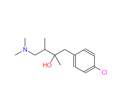 氯苯胺丁醇,1-(4-chlorophenyl)-4-(dimethylamino)-2,3-dimethylbutan-2-ol