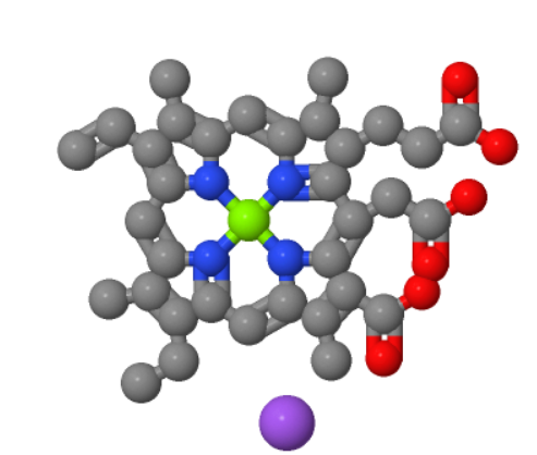 (2S-反)-[18-羧基-20-(羧甲基)-13-乙基-2，3-二氢-3，7，12，17-四甲基-8-乙烯基-21H，23H-卟吩-2-丙酸酯(5-)-N21，N22，N23，N24]镁酸酯(3-),trisodium (2S-trans)-[18-carboxy-20-(carboxymethyl)-13-ethyl-2,3-dihydro-3,7,12,17-tetramethyl-8-vinyl-21H,23H-porphine-2-propionato(5-)-N21,N22,N23,N24]magnesate(3-)