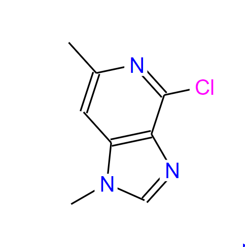 4-氯-1,6-二甲基-1H-咪唑并吡啶,4-CHLORO-1,6-DIMETHYL-1H-IMIDAZO[4,5-C]PYRIDINE