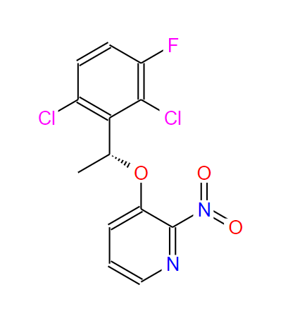 3-[[(1R)-1-(2,6-二氯-3-氟苯基)乙基]氧基]-2-硝基吡啶,(R)-3-(1-(2,6-dichloro-3-fluorophenyl)ethoxy)-2-nitropyridine