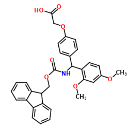 4-[(2,4-二甲氧基苯基)(Fmoc-氨基)甲基]苯氧乙酸,Rink Amide Linker