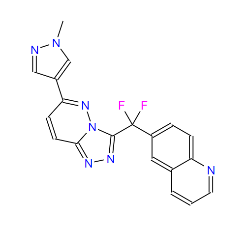 6-[二氟[6-(1-甲基-1H-吡唑-4-基)-1,2,4-噻唑并[4,3-B]吡嗪-3-基]甲基]-喹啉,J&J Ex-61