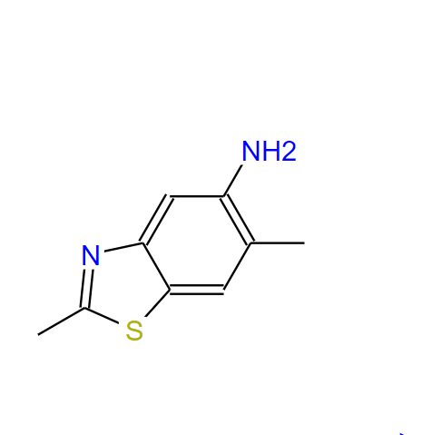 2,6-二甲基-5-苯并噻唑胺,Benzothiazole, 5-amino-2,6-dimethyl- (6CI)