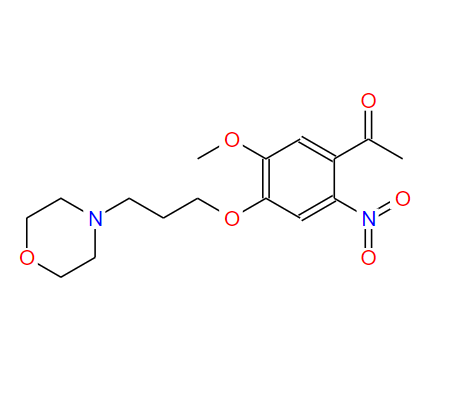 1-[4-(3-(嗎啉-4-基)丙氧基-5-甲氧基-2-硝基苯基]乙酮,1-(5-Methoxy-4-(3-morpholinopropoxy)-2-nitrophenyl)ethanone