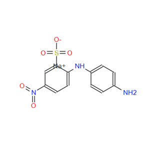 2-(对氨基苯胺基)-5-硝基苯磺酸钠