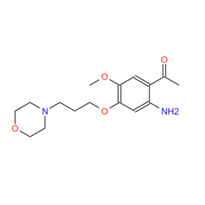 1-[2-氨基-5-甲氧基-4-(3-(吗啉-4-基)丙氧基)苯基]乙酮