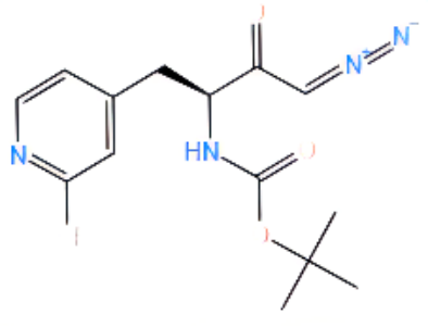 (S)-tert-butyl (1-(2-chloropyridin-4-yl)-4-diazo-3-oxobutan-2-yl)carbaMate