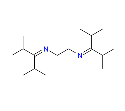 N,N'-二(1-异丙基-2-甲基丙亚基)乙二胺,N-[2-(2,4-dimethylpentan-3-ylideneamino)ethyl]-2,4-dimethylpentan-3-imine