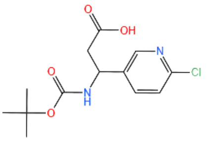 3-((叔丁氧羰基)氨基)-3-(6-氯吡啶-3-基)丙酸,3-((tert-Butoxycarbonyl)aMino)-3-(6-chloropyridin-3-yl)propanoic acid