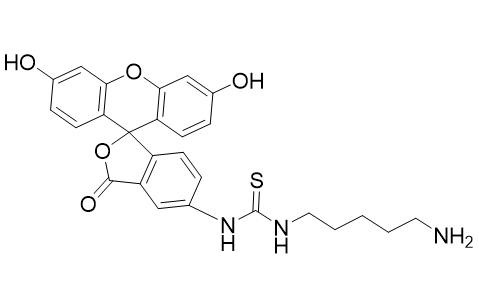 5-异硫氰酸荧光素尸胺,1-(5-aminopentyl)-3-(3',6'-dihydroxy-3-oxospiro[2-benzofuran-1,9'-xanthene]-5-yl)thiourea