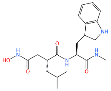伊洛马司他,(R)-N4-Hydroxy-N1-[(S)-2-(1H-indol-3-yl)-1-methylcarbamoyl-ethyl]-2-isobutyl-succinamide