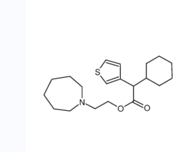 西替地尔,2-(azepan-1-yl)ethyl 2-cyclohexyl-2-thiophen-3-ylacetate