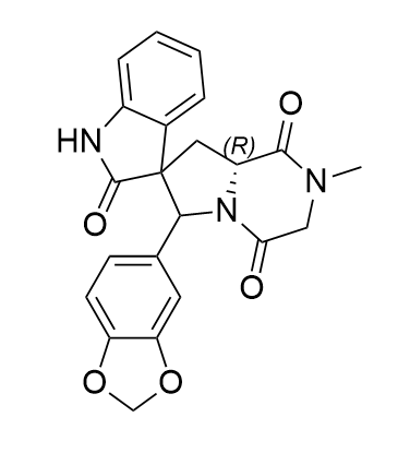 他达拉非杂质09,(8a′R)-6′-(1,3-benzodioxol-5-yl)-2′-methyl-2′,3′,8′,8a′- tetrahydro-6′H-spiro[indole-3,7′-pyrrolo[1,2-a]pyrazine]- 1′,2,4′(1H)-trione