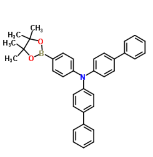N,N-二(4-联苯基)-4-(4,4,5,5-四甲基-1,3,2-二氧硼戊环-2-基)苯胺,N-(4-Biphenylyl)-N-[4-(4,4,5,5-tetramethyl-1,3,2-dioxaborolan-2-yl)phenyl]-4-biphenylamine