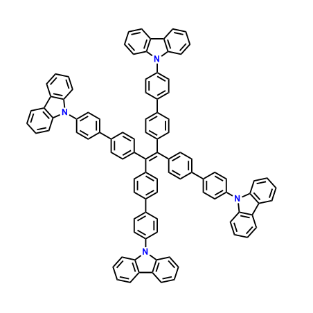 四[4-(9-咔唑基)联苯基]乙烯,1,1,2,2-Tetrakis(4'-(9H-carbazol-9-yl)-[1,1'-biphenyl]-4-yl)ethene