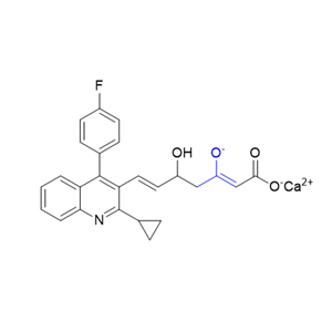 匹伐他汀雜質(zhì)21,calcium (S,2Z,6E)-7-(2-cyclopropyl-4-(4-fluorophenyl)quinolin-3-yl)-5-hydroxy-3-oxidohepta-2,6-dienoate