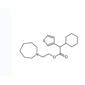 西替地尔,2-(azepan-1-yl)ethyl 2-cyclohexyl-2-thiophen-3-ylacetate