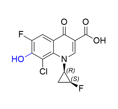 西他沙星杂质09,8-chloro-6-fluoro-1-((1R,2S)-2-fluorocyclopropyl)-7-hydroxy-4-oxo-1,4-dihydroquinoline-3-carboxylic acid