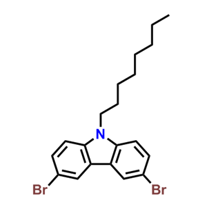 3,6-二溴-9-辛基咔唑,3,6-DibroMo-9-n-octylcarbazole