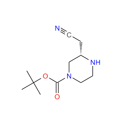 (S)-3-(氰基甲基)哌嗪-1-羧酸叔丁酯,tert-Butyl(S)-3-(cyanomethyl)piperazine-1-carboxylate