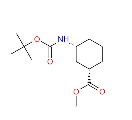 (1S,3R)-3-((叔丁氧羰基)氨基)环己烷-1-甲酸甲酯,(1S,3R)-METHYL 3-(TERT-BUTOXYCARBONYLAMINO)CYCLOHEXANECARBOXYLATE