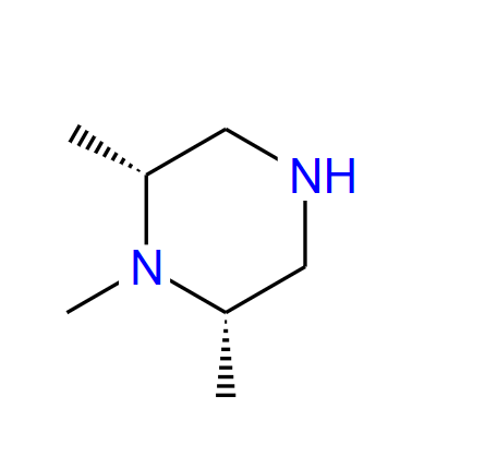 顺式-1,2,6-三甲基哌嗪,Piperazine, 1,2,6-trimethyl-, (2R,6S)-rel- (9CI)