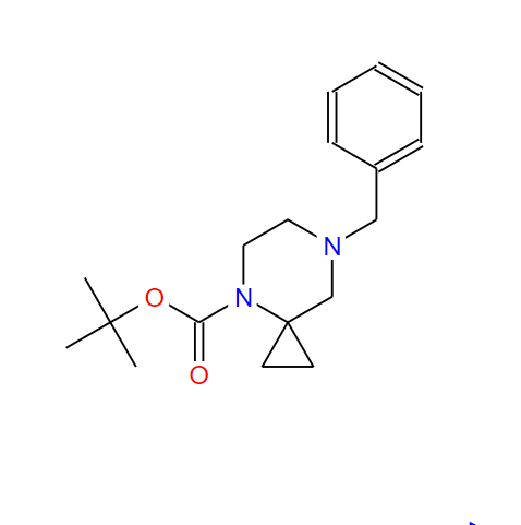 叔-丁基7-苯甲基-4,7-二氮雜螺[2.5]辛烷-4-甲酸基酯,tert-butyl7-benzyl-4,7-diazaspiro[2.5]octane-4-carboxylate