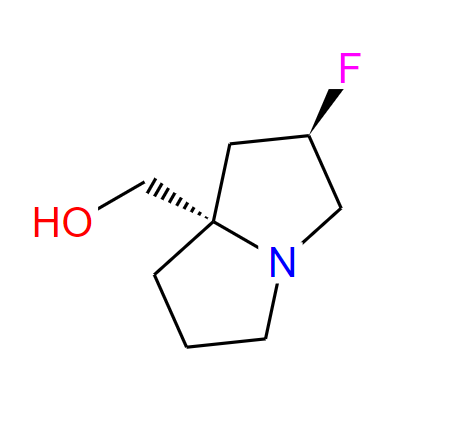(2R,8S)-2-氟-1,2,3,5,6,7-六氢吡咯嗪-7-基]甲醇,((2R,7aS)-2-Fluorotetrahydro-1H-pyrrolizin-7a(5H)-yl)methanol
