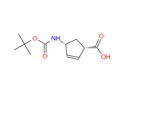 (-)-(1S,4R)-N-叔丁氧羰基-4-氨基环戊-2-烯-1-甲酸,(-)-(1S,4R)-N-BOC-4-AMINOCYCLOPENT-2-ENECARBOXYLIC ACID