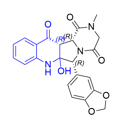 他达拉非杂质05,(6R,12aR,12bR)-6-(1,3-benzodioxol-5-yl)-6a-hydroxy-2- methyl-2,3,6a,7,12a,12b-hexahydropyrazino[1′,2′:1,5]- pyrrolo[3,4-b]quinoline-1,4,12(6H)-trione