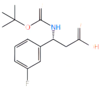 N-叔丁氧羰基-(R)-3-氨基-3-(3-氟苯基)丙酸,Boc-D-3-Amino-3-(3-fluorophenyl)propanoic acid