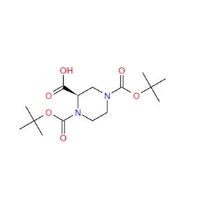 (R)-1-N-BOC-4-N-BOC-哌嗪-2-甲酸,(R)-1-N-BOC-4-N-BOC-PIPERAZINE-2-CARBOXYLIC ACID