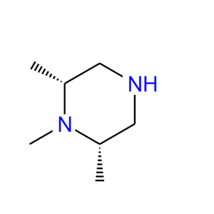 顺式-1,2,6-三甲基哌嗪,Piperazine, 1,2,6-trimethyl-, (2R,6S)-rel- (9CI)