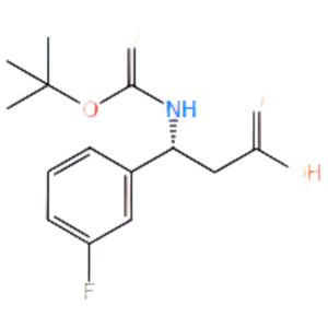 N-叔丁氧羰基-(R)-3-氨基-3-(3-氟苯基)丙酸,Boc-D-3-Amino-3-(3-fluorophenyl)propanoic acid