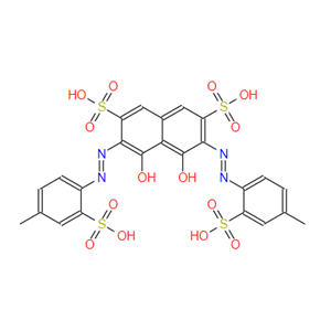 4,5-二羟基-3,6-双[(4-甲基-2-磺基苯基)偶氮]-2,7-萘磺酸