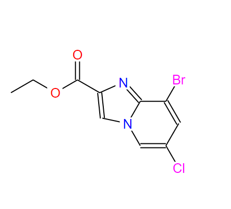 8-溴-6-氯咪唑并[1,2-A]吡啶-2-甲酸乙酯,Ethyl 8-bromo-6-chloroimidazo[1,2-a]pyridine-2-carboxylate