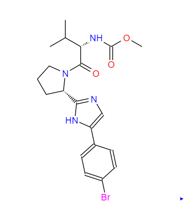 ((S)-1-((S)-2-(4-(4-溴苯基)-1H-咪唑基)吡啶基)-3甲基-1-氧杂丁基氨基甲酸甲酯,Methyl ((S)-1-((S)-2-(4-(4-broMophenyl)-1H-iMidazol-2-yl)pyrrolidin-1-yl)-3-Methyl-1-oxobutan-2-yl)carbaMate