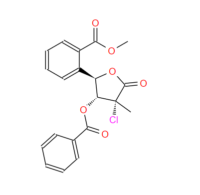 ((2R,3R,4R)-3-(苯甲酰氧基)-4-氯-4-甲基-5-氧代四氢呋喃-2-基)甲基苯甲酸甲酯,((2R,3R,4R)-3-(benzoyloxy)-4-chloro-4-Methyl-5-oxotetrahydrofuran-2-yl)Methyl benzoate