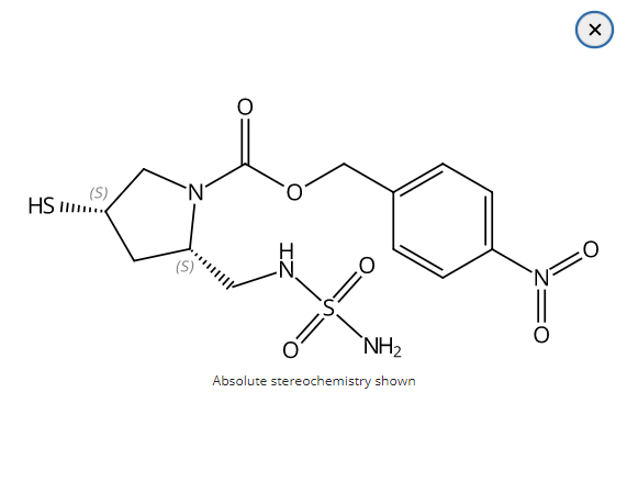 多尼培南侧链,(2R,4S)-4-nitrobenzyl 4-Mercapto-2-((sulfaMoylaMino)Methyl)pyrrolidine-1-carboxylate