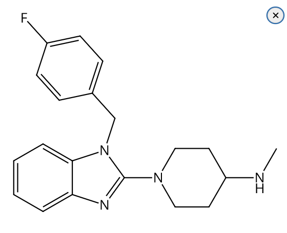 1-{1-（4-氟苯基）甲基-1H-苯咪唑-2-基}-N-甲基-4-哌啶胺,1-[1-(4-Fluorobenzyl)-1H-Benzimidazole-2yl]-N-methyl-4-piperidineamine